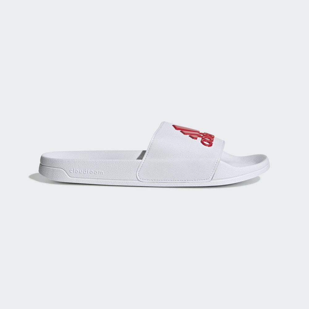 Papuci Adidas Adilette Shower Barbati Romania - Albi/Rosii F34767